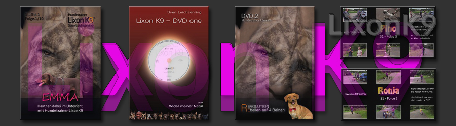 Zum OnlineShop : Hier gibt es exklusiv die Filme und DVDs von Hundetrainer LixonK9 - Sven Leichsenring
